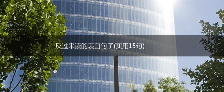 反过来读的表白句子(实用15句),第1张