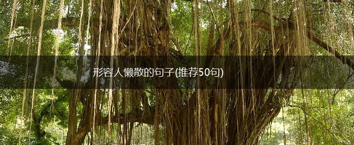 形容人懒散的句子(推荐50句),第1张
