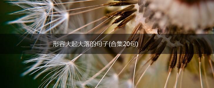 形容大起大落的句子(合集20句),第1张