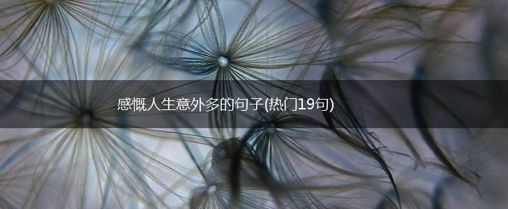 感慨人生意外多的句子(热门19句),第1张