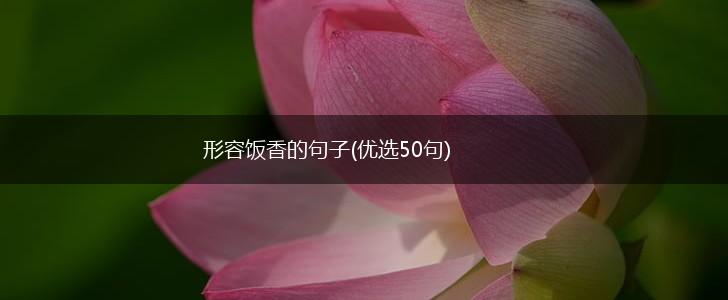 形容饭香的句子(优选50句),第1张