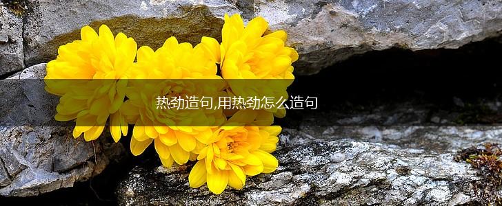 热劲造句,用热劲怎么造句,第1张