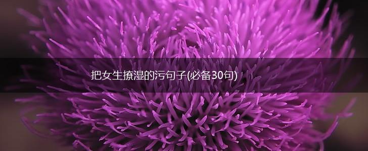 把女生撩湿的污句子(必备30句),第1张