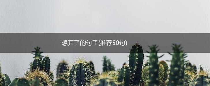 想开了的句子(推荐50句),第1张