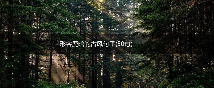 形容鹿晗的古风句子(50句),第1张