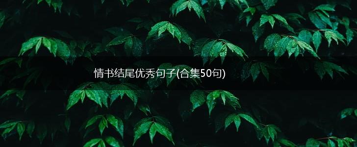 情书结尾优秀句子(合集50句),第1张