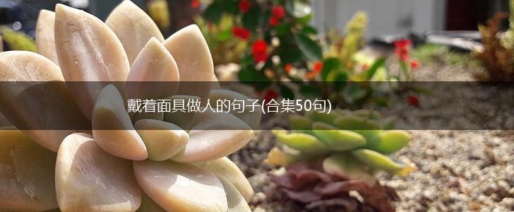 戴着面具做人的句子(合集50句),第1张
