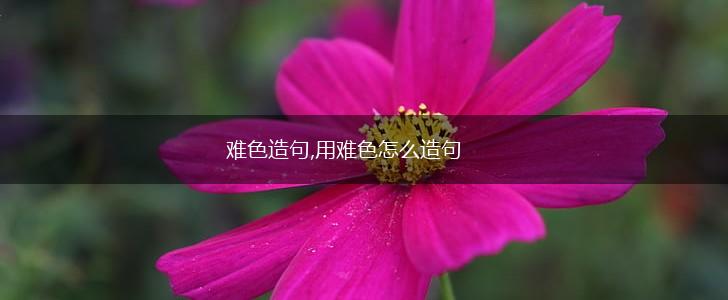 难色造句,用难色怎么造句,第1张