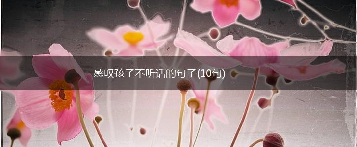 感叹孩子不听话的句子(10句),第1张