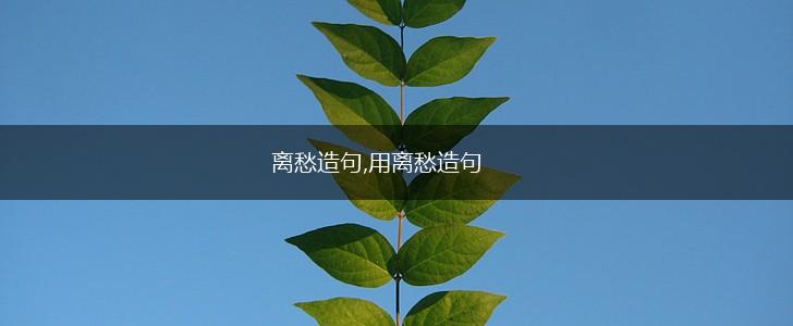 离愁造句,用离愁造句,第1张 离愁造句,用离愁造句,第1张