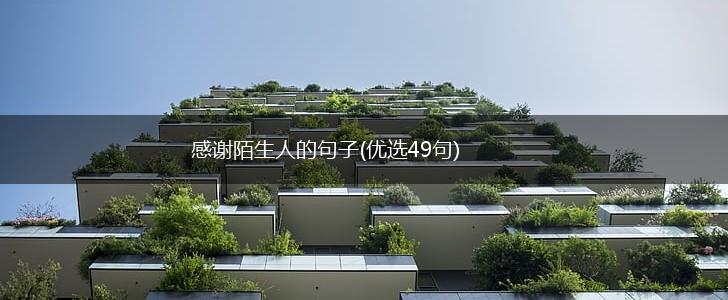 感谢陌生人的句子(优选49句),第1张