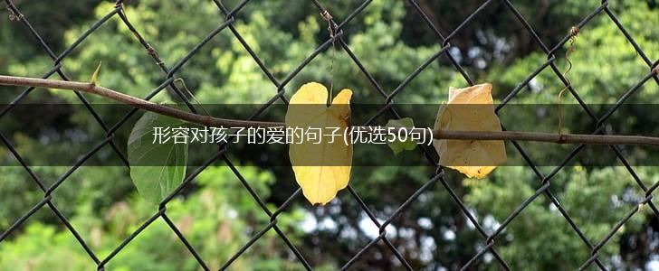 形容对孩子的爱的句子(优选50句),第1张