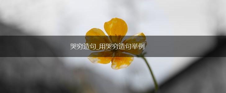 哭穷造句_用哭穷造句举例,第1张 哭穷造句_用哭穷造句举例,第1张