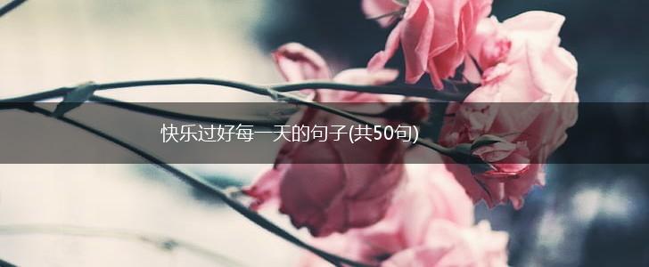 快乐过好每一天的句子(共50句),第1张