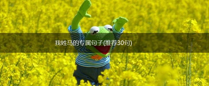 我姓马的专属句子(推荐30句),第1张