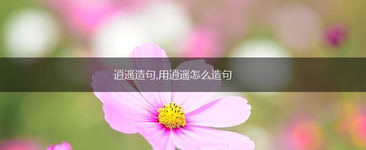 逍遥造句,用逍遥怎么造句,第1张