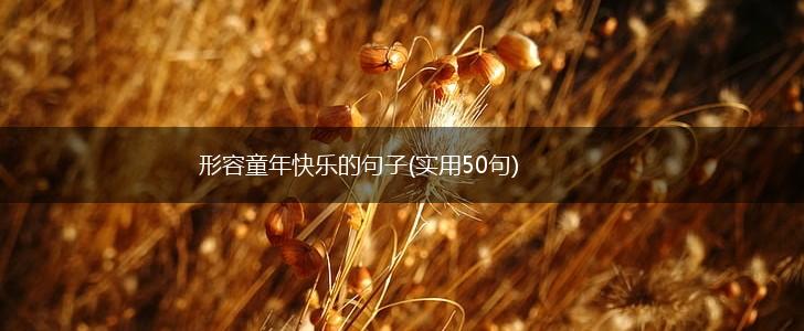 形容童年快乐的句子(实用50句),第1张