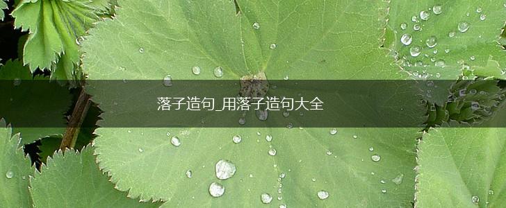 落子造句_用落子造句大全,第1张 落子造句_用落子造句大全,第1张
