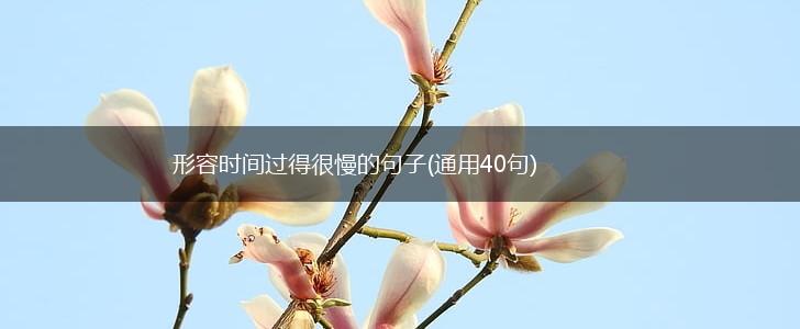 形容时间过得很慢的句子(通用40句),第1张