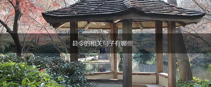 县令的相关句子有哪些,第1张 县令的相关句子有哪些,第1张