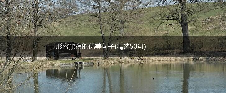 形容黑夜的优美句子(精选50句),第1张