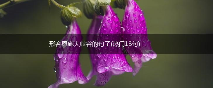 形容恩施大峡谷的句子(热门13句),第1张