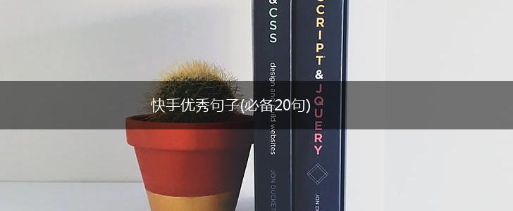快手优秀句子(必备20句),第1张