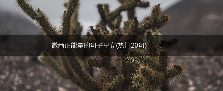 微商正能量的句子早安(热门20句),第1张
