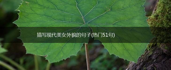 描写现代美女外貌的句子(热门51句),第1张