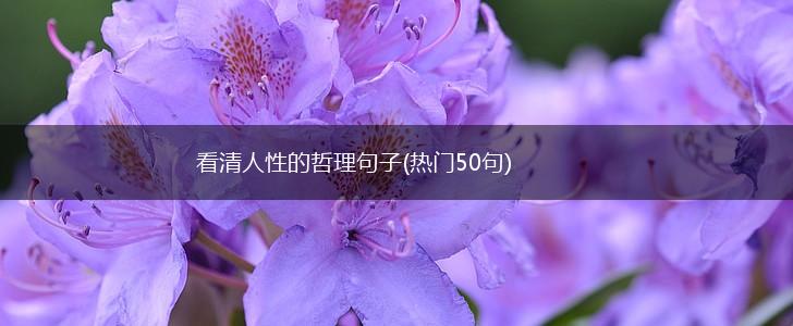 看清人性的哲理句子(热门50句),第1张