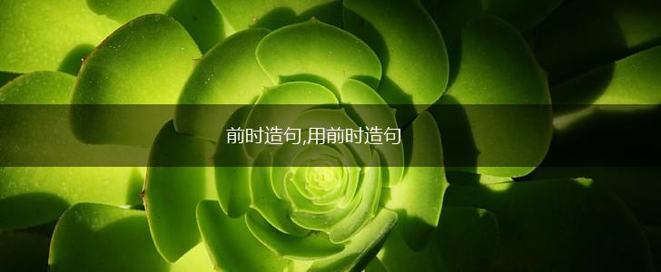 前时造句,用前时造句,第1张 前时造句,用前时造句,第1张