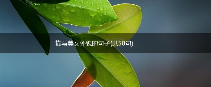 描写美女外貌的句子(共50句),第1张