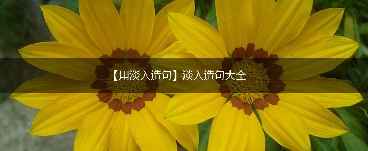 【用淡入造句】淡入造句大全,第1张