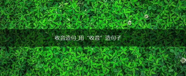 收音造句_用“收音”造句子,第1张 收音造句_用“收音”造句子,第1张