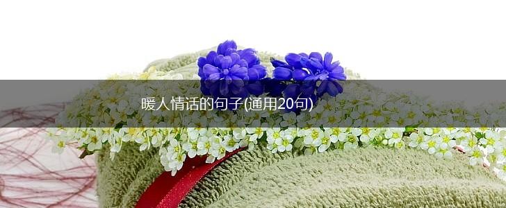 暖人情话的句子(通用20句),第1张