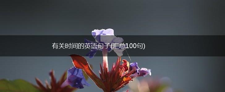 有关时间的英语句子(汇总100句),第1张