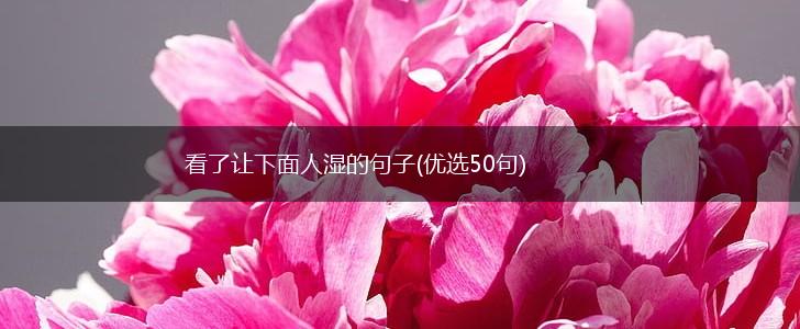 看了让下面人湿的句子(优选50句),第1张