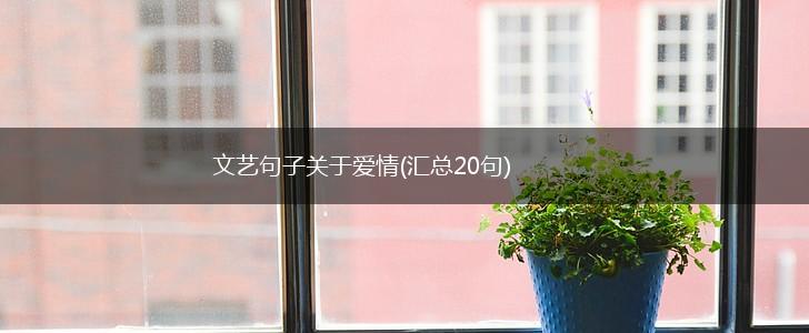 文艺句子关于爱情(汇总20句),第1张