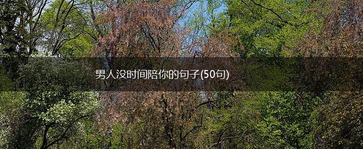 男人没时间陪你的句子(50句),第1张