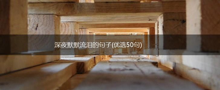 深夜默默流泪的句子(优选50句),第1张
