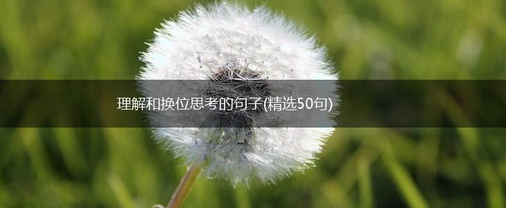 理解和换位思考的句子(精选50句),第1张