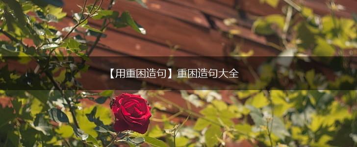【用重困造句】重困造句大全,第1张