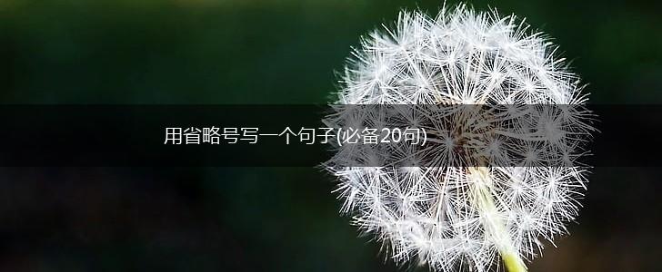用省略号写一个句子(必备20句),第1张