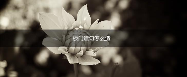 板门造句怎么造,第1张