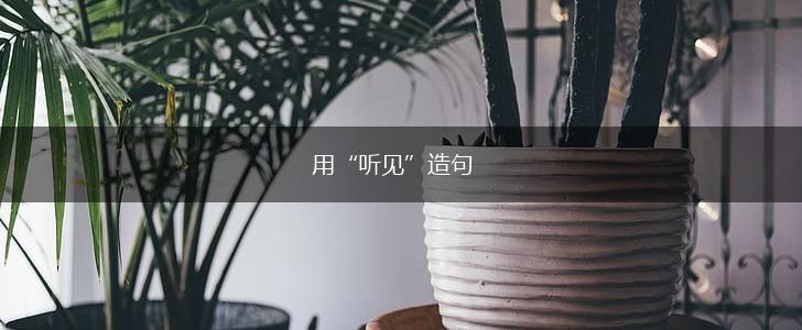 用“听见”造句,第1张