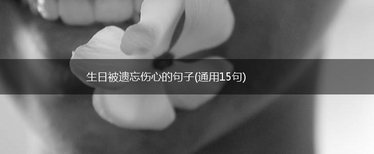 生日被遗忘伤心的句子(通用15句),第1张