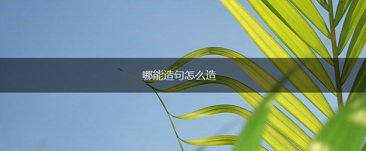 哪能造句怎么造,第1张