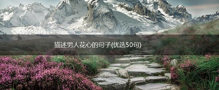 描述男人花心的句子(优选50句),第1张