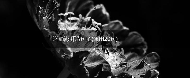 汹涌澎湃造句子(通用20句),第1张