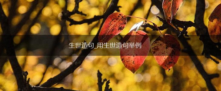 生世造句_用生世造句举例,第1张 生世造句_用生世造句举例,第1张